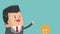 Executive businessman cartoon HD animation