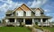 Executive Country Mansion House Home Dwelling Residence Front Porch Cedar Roof Exterior