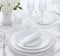 Executive dinner table plates premium set white color