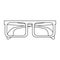 Executive glasses isolated in black and white
