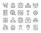 Executive Search icon. Head Hunting line icons set. Editable Stroke. Pixel Perfect.