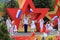 Exemplary choreographic ensemble Edelweiss in Pyatigorsk, Russia. Victory Day Parade