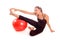 Exercise ball rollout