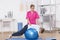 Exercise ball workout