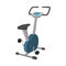 Exercise bike cartoon icon