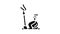 exercise bike glyph icon animation