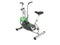 Exercise bike green metallic with green insets perspective 3d re