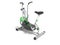 Exercise bike green metallic with green insets perspective 3d re