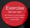 Exercise Definition Button Showing Fitness Activity And Working