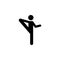 exercise, flexible icon. Element of yoga icons. Premium quality graphic design icon. Signs and symbols collection icon for website