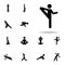 exercise, flexible icon. yoga icons universal set for web and mobile