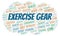 Exercise Gear word cloud