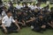 Exercise Safety Unit Officers Police Headquarters Building in Surakarta