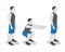 Exercise silhouette vector sports activity workout and loosing weight