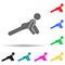 Exercise, yoga multi color style icon. Simple glyph, flat  of yoga icons for ui and ux, website or mobile application