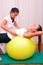 exercises control basin trunk with bobath ball fitball stabilization exercises