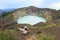 Exercising yoga on Kelimutu