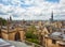 Exeter College and Bodleian Library as seen from the cupola of Sheldonian Theatre. Oxford. England