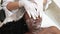 exfoliation procedure facial treatment salon woman