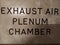 Exhaust Air Plenum Chamber Sign