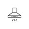 Exhaust, extractor hood line icon