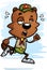 Exhausted Cartoon Male Beaver Scout