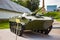 Exhibition of arms under the open sky, tank of the second world war. Memorial complex in Nesvizh, Belarus