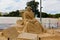 The exhibition of sand sculptures.