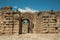 Exit with arches at Roman Amphitheater in Merida