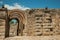 Exit with arches at Roman Amphitheater in Merida