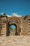 Exit with arches at Roman Amphitheater in Merida