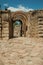 Exit with arches at Roman Amphitheater in Merida