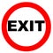 exit area location sign signage