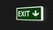 Exit Box in darkness