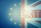 Exit Brexit Europe United Kingdom Combined Flag