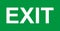 Exit door sign without arrow. Vector icon, safety symbol. Escape help evacuation