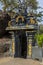 The exit gate at Swami Rock at Koneswaram Kovil.