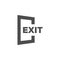 Exit icon graphic design template vector