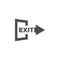 Exit icon graphic design template vector