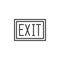 Exit line icon