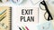 Exit Plan with written text