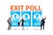 Exit poll concept for elections