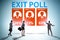 Exit poll concept for elections