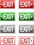 Exit sign