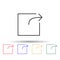 the exit sign of an arrow from a square multi color style icon. Simple thin line, outline vector of web icons for ui and ux,