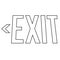 Exit Sign Emergency Safety Simple