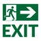 Exit sign green