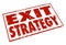 Exit Strategy Words Stamp Escape Way Out Plan