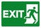 Exit Symbol Sign, Vector Illustration, Isolate On White Background Label. EPS10