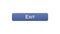 Exit web interface button violet color, application log-out, internet design